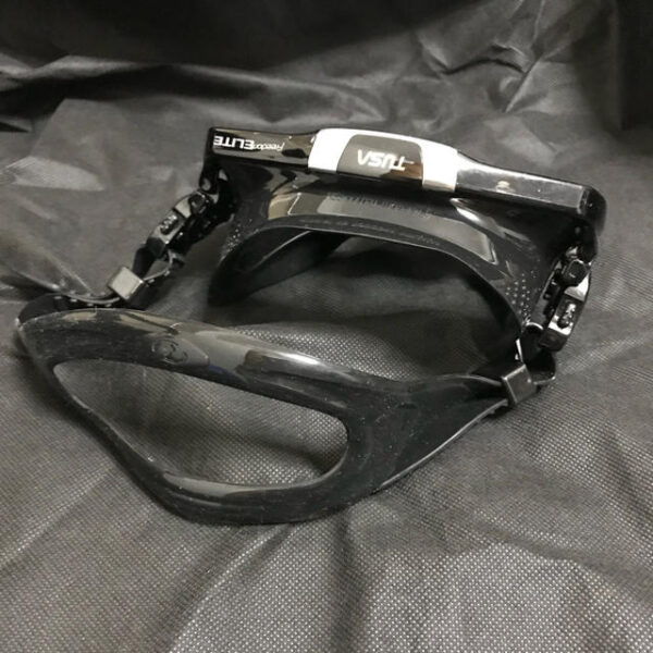 Máscara de Buceo TUSA  Freedom Elite QB-BK Cristal Templado – Profesional Negro - Imagen 3