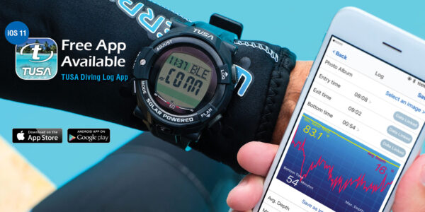 Computadora de Buceo TUSA IQ1204 DC Solar Link – Recarga Solar, Bluetooth, Multimodo, Pantalla Clara - Imagen 8