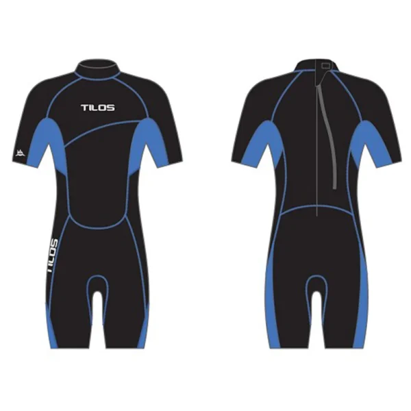 Traje de Buceo Corto TILOS Shorty Neopreno 2 mm – Aguas Cálidas, Snorkel, Surf, Paddle