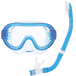 Set de Snorkel Juvenil Reef Tourer RC0204 – Máscara y Tubo con Válvula, Silicona Suave, Antisplash