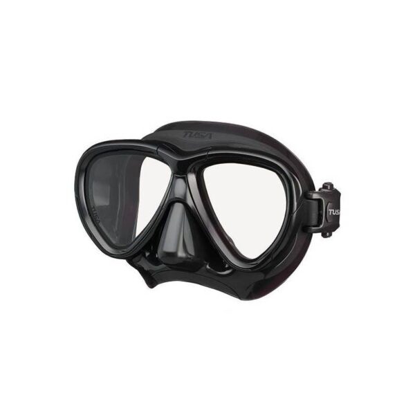 Máscara de Buceo TUSA Intega M-2004QB-BK – Freedom Fit II, Silicona Negra, Profesional - Imagen 4