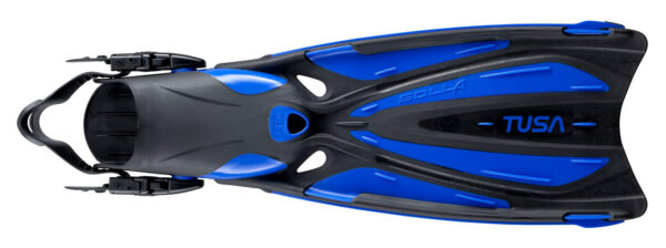 Aletas de Buceo TUSA Solla SF-22 – Talón Abierto, Hoja Canalizada, Potencia y Confort - Imagen 3