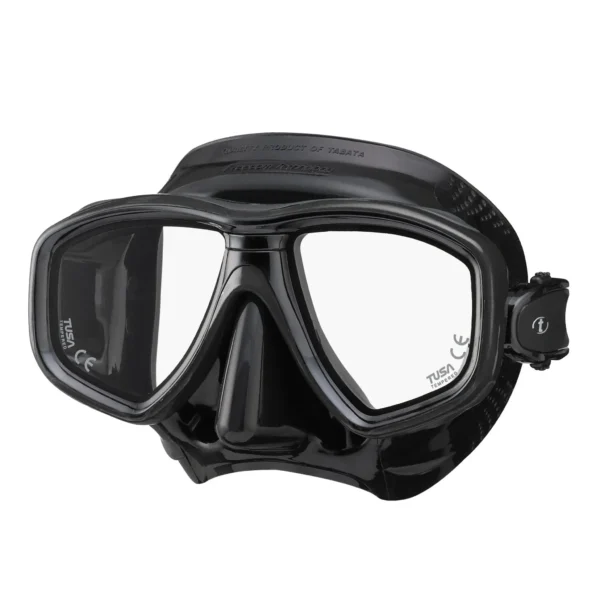 Máscara de Buceo TUSA Freedom Ceos M-212QB-MS – Doble Lente, Silicona, Compatible con Lentes Graduados
