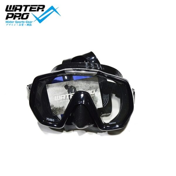 Máscara de Buceo TUSA  Freedom Elite QB-BK Cristal Templado – Profesional Negro - Imagen 7
