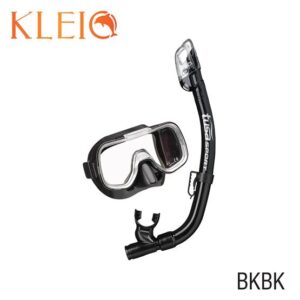Set de Snorkel TUSA Sport UC-2022-BKBK – Máscara y Snorkel Negro, Adulto, Silicona, Antivaho juvenil