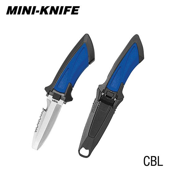 Cuchillo de Buceo TUSA FK-11-CBL – Acero Inoxidable, Compacto, Punta Roma, con Funda - Imagen 3