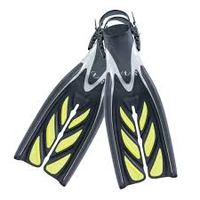 Aletas TUSA SF-15 X-Pert Zoom Z3 – Talón Abierto, Split Fin, Fluor Amarillo, Talla M, Regulables