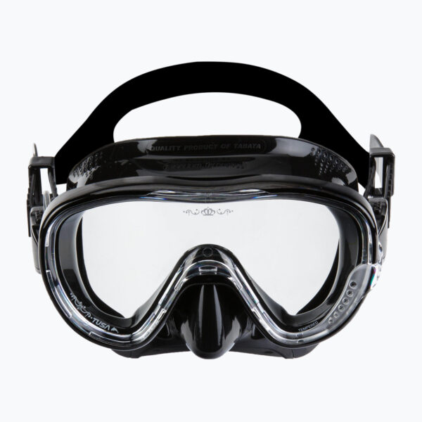 Máscara de Buceo TUSA Tina M-1002QB-BK – Lente Panorámico, Freedom Fit, Diseño para Mujer