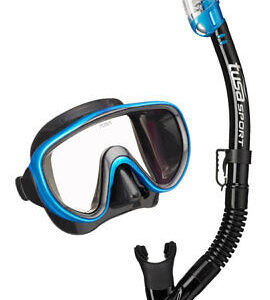 Set de Snorkel TUSA Sport UC-1625MQB – Máscara y Snorkel Adulto, Silicona Suave, Válvula y Antisplash